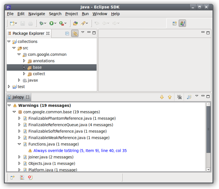 Jalopy Message View