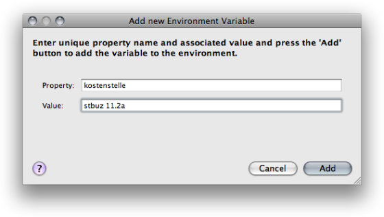 Add Custom Environment Variable