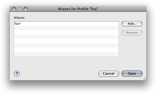 Profile Aliases